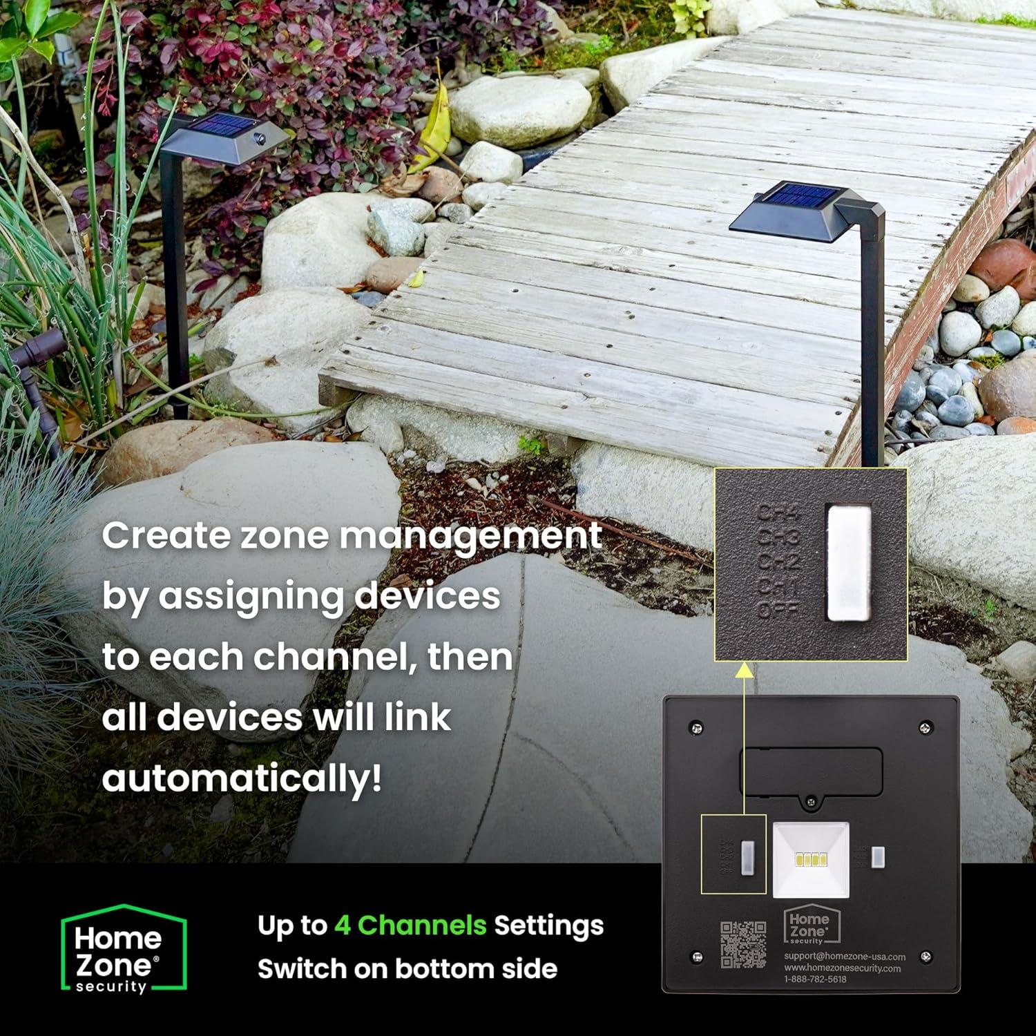 Home Zone Security Low Voltage Solar Powered Integrated LED Pathway Light
