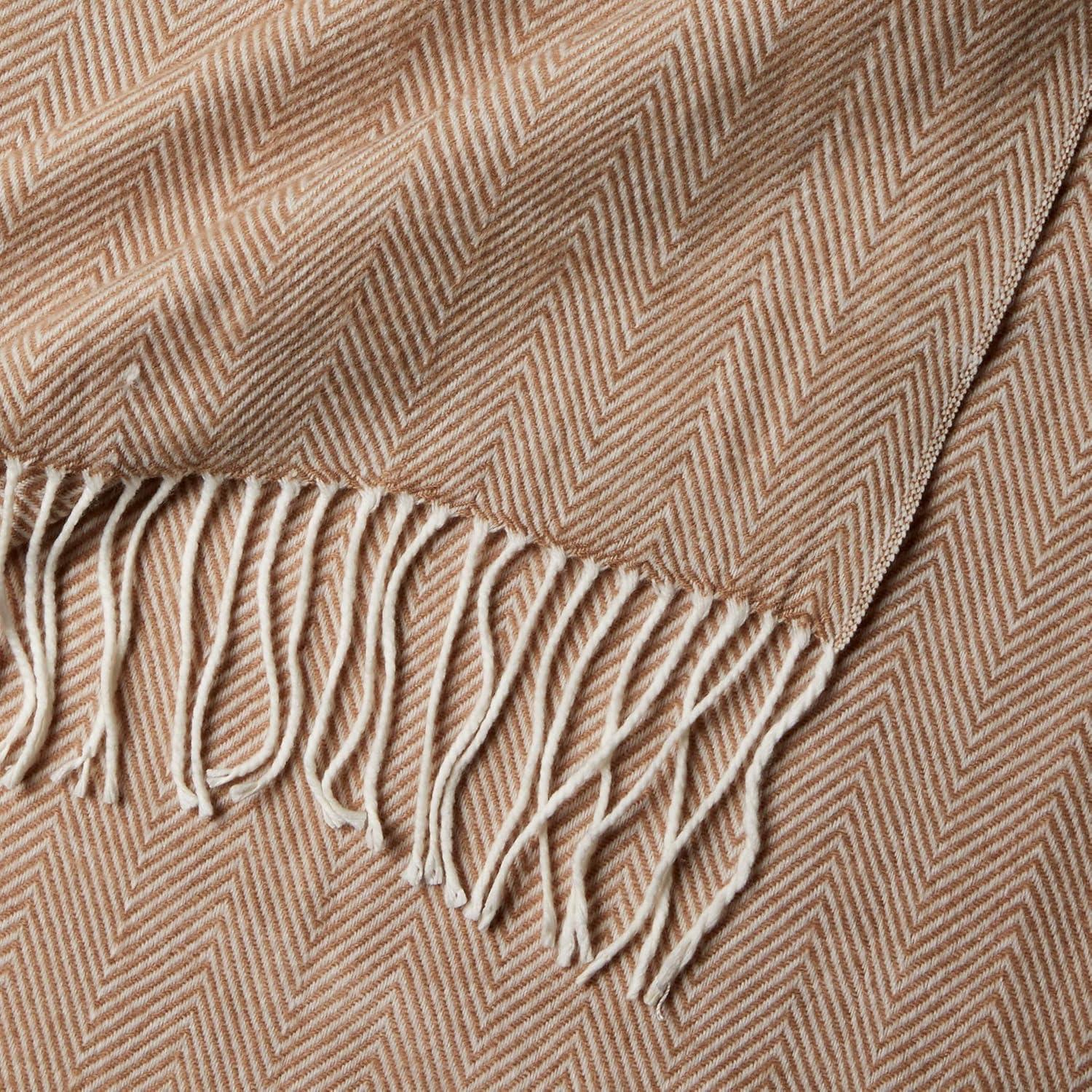 Saro Sevan Collection Hand Woven Throw Blanket