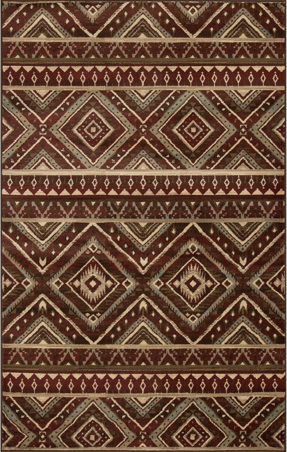 Superior Modern, Farmhouse, Rustic, Traditional Geometric Medallion Area Rug, 8' x 10'