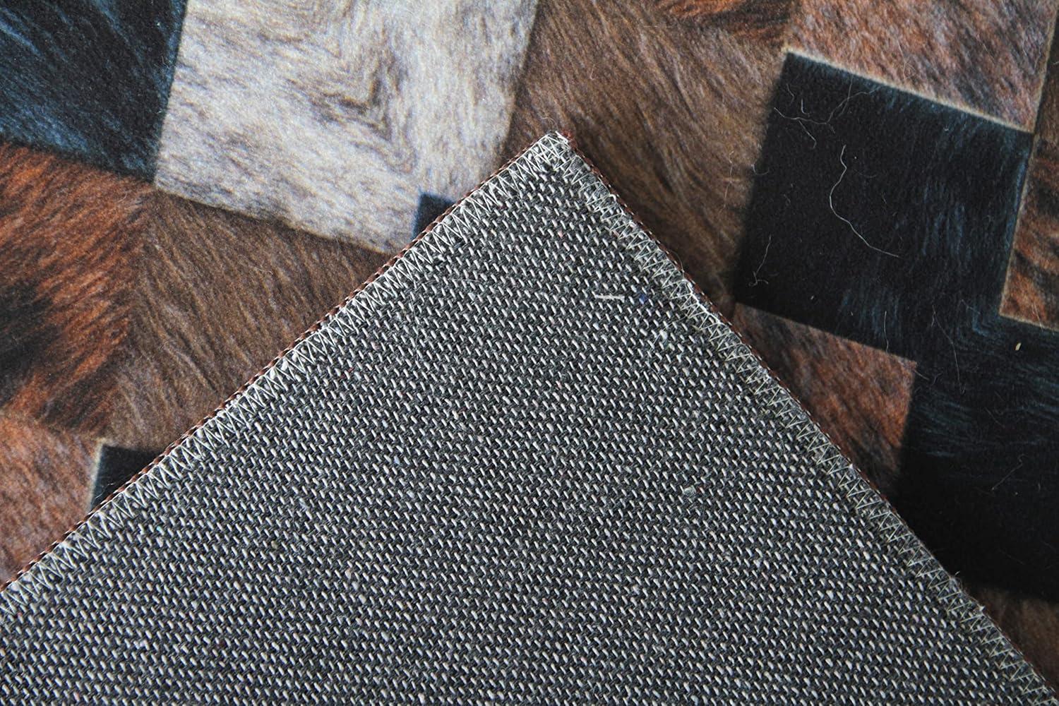 Walk On Me Heirloom Frescoes Black Area Rug