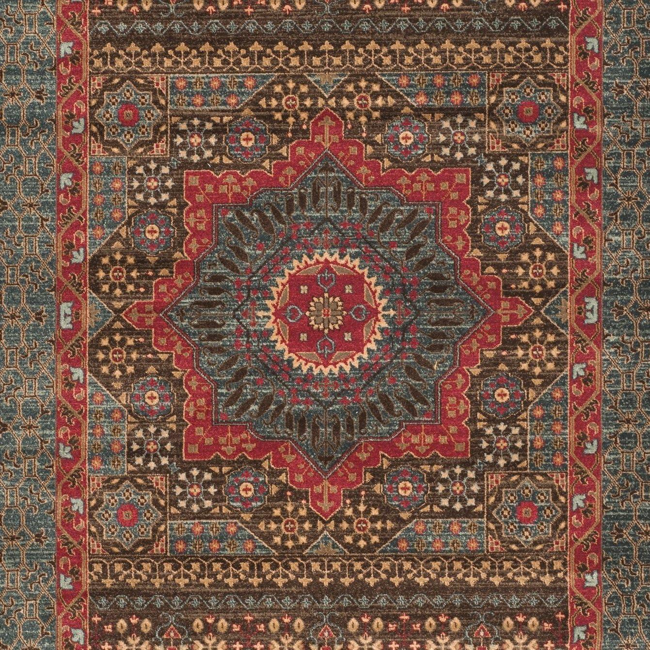 Mahal MAH620 Power Loomed Indoor Area Rug - Navy/Red - 5'1"x7'7" - Safavieh.