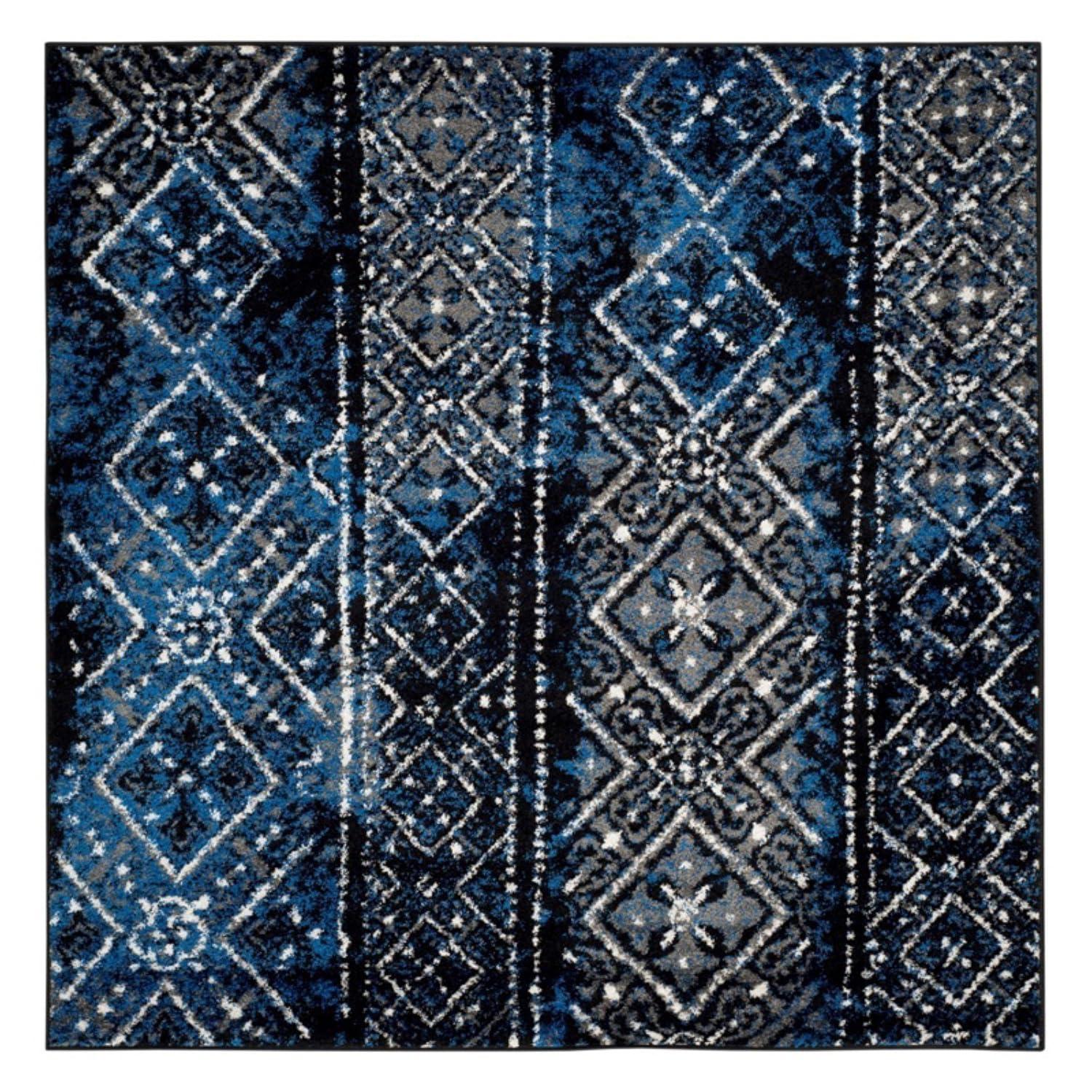 Adirondack ADR111 Machine Made Indoor Runner - Silver/Multi - 2'-6"x10' - Safavieh