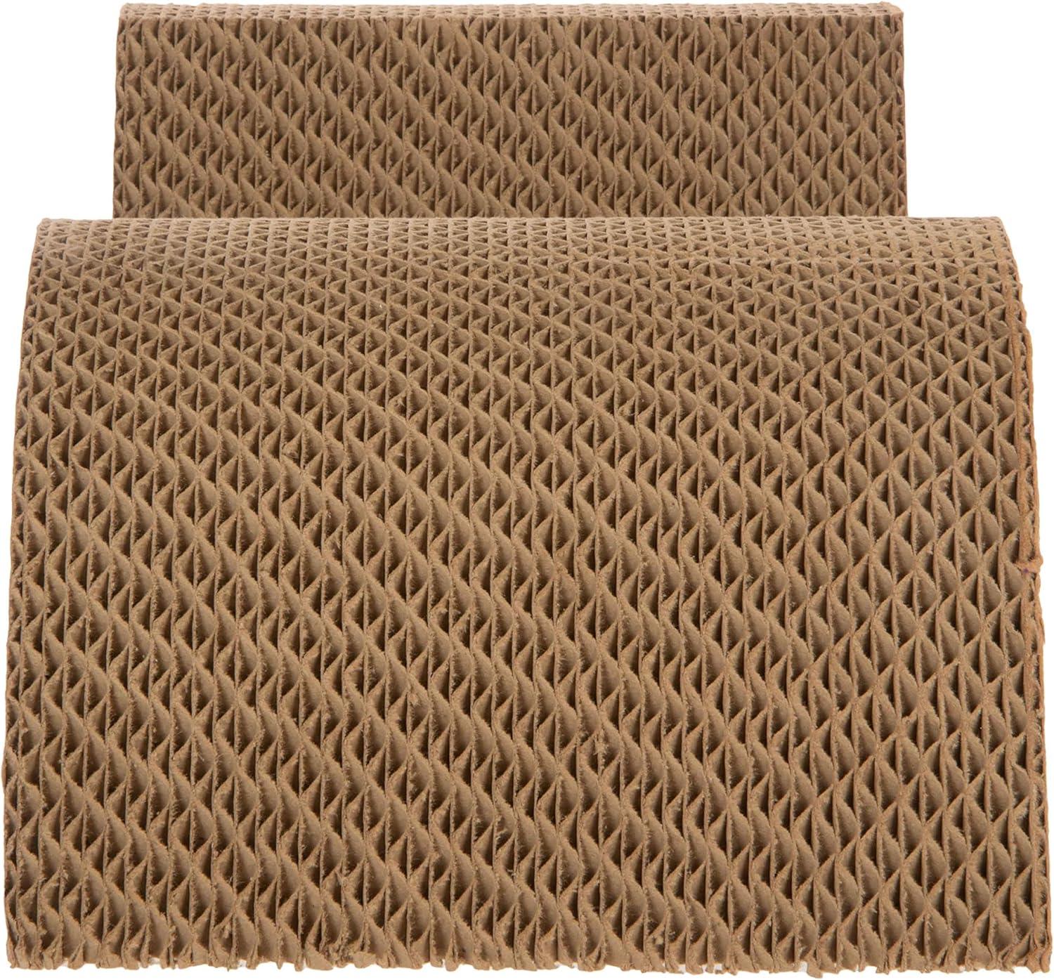 SmartyKat Super Scratcher & Scroll, Wide Corrugated Cat Scratcher for Indoor Cat & Kittens, Catnip Infusion Technology, Recycled Material, Brown