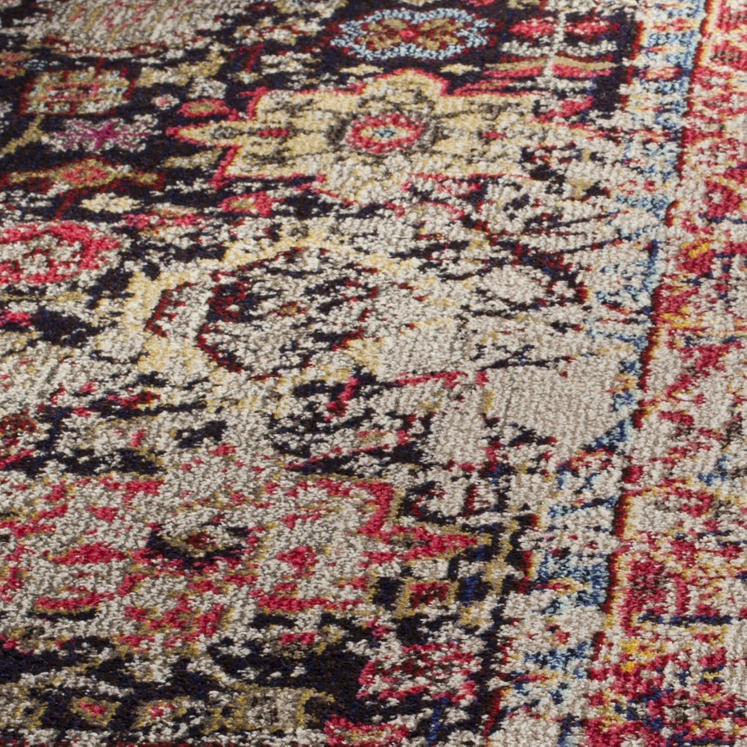 Monaco MNC209 Power Loomed Area Rug Grey / Ivory 9' X 12' - Safavieh.