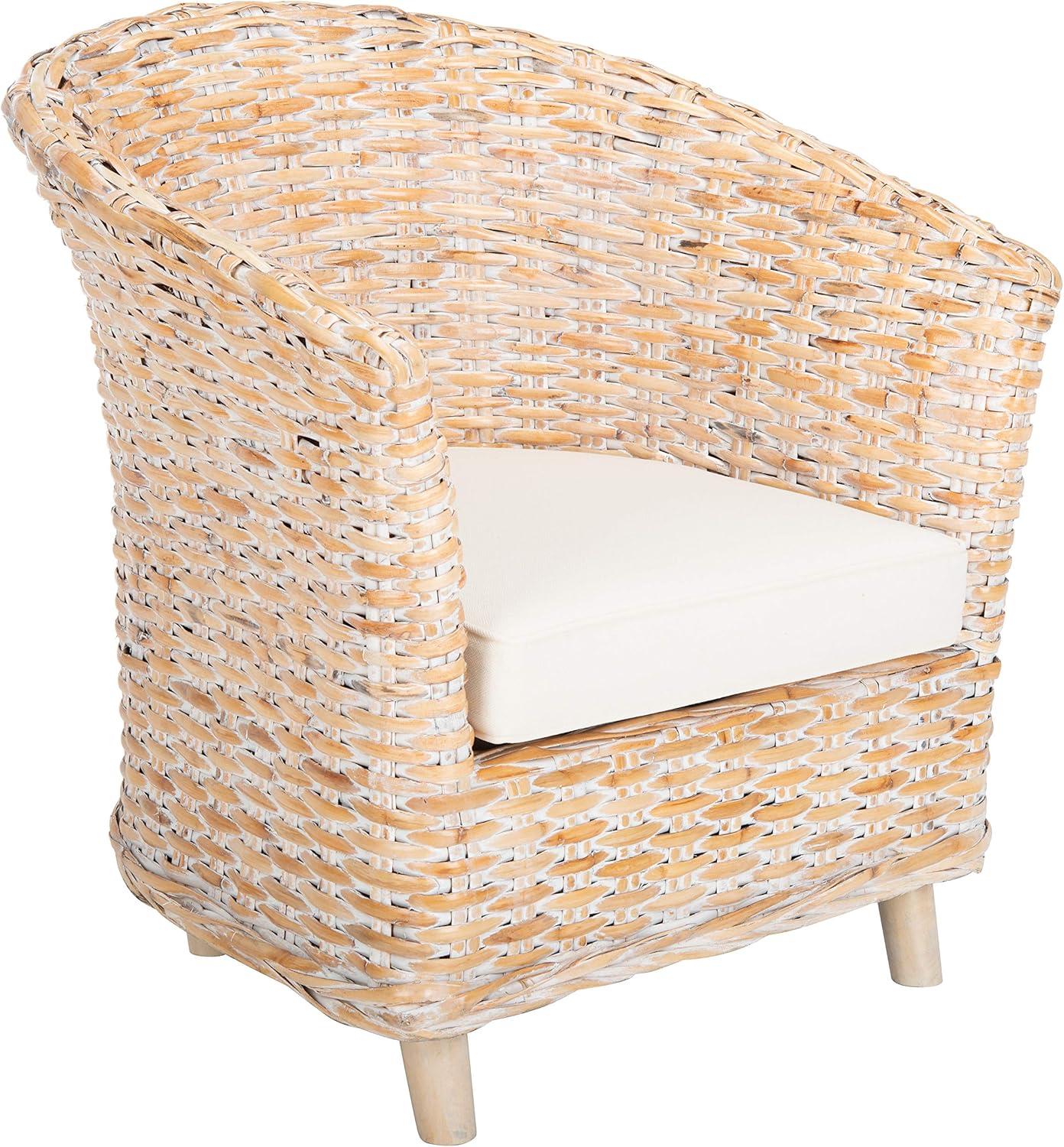 Omni Rattan Barrel Chair  - Safavieh