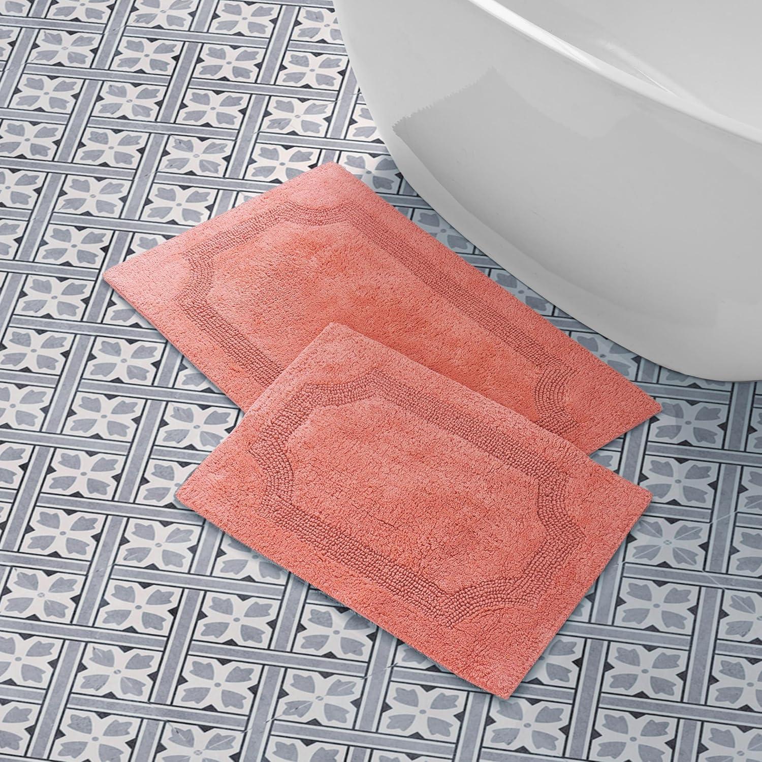 Coral Classic Cotton 2-Piece Bath Rug Set