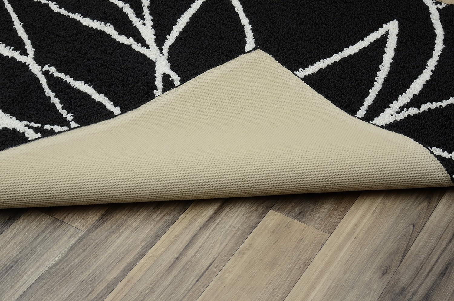 Garland Rug Grand Floral Tan/Ivory Indoor Runner Rug, 2' x 5'