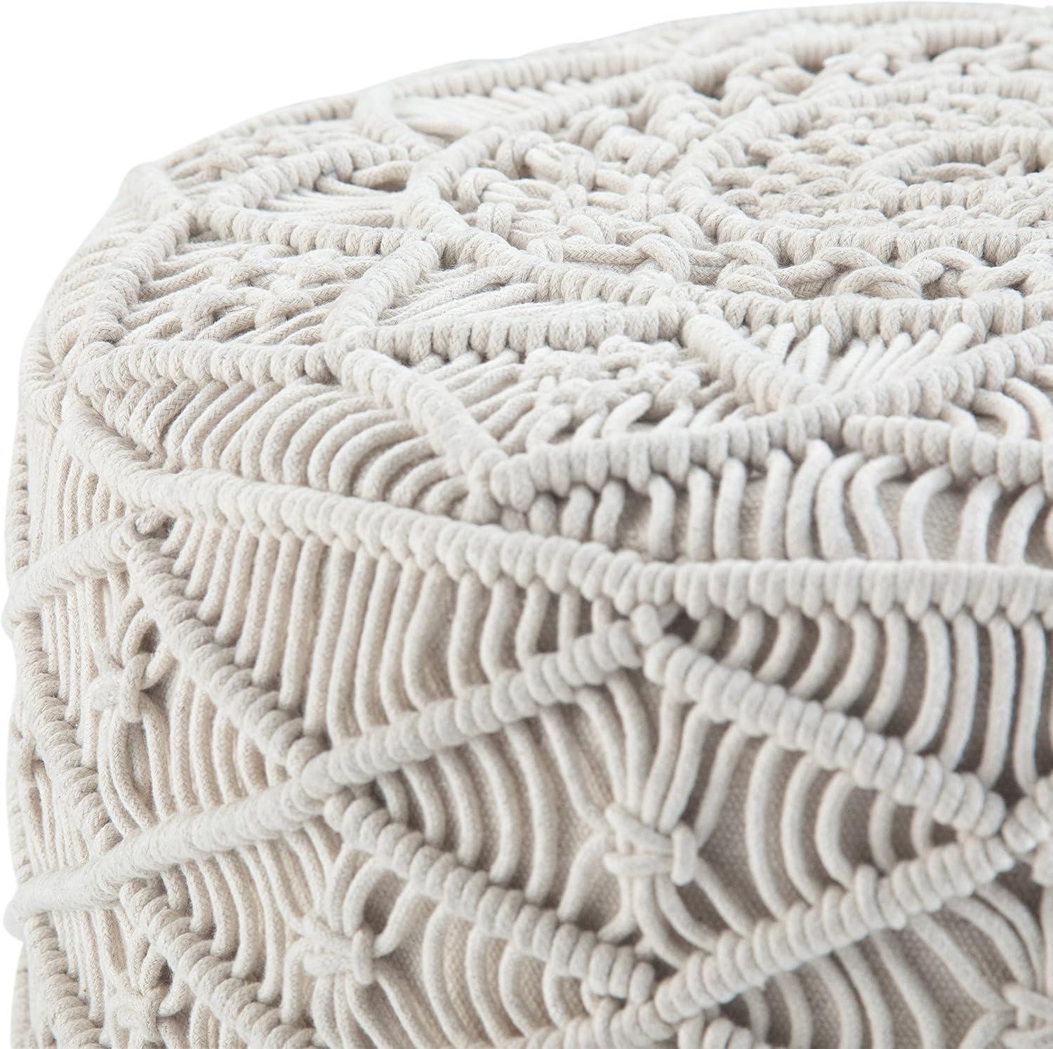 Simpli Home Coates Upholstered Pouf