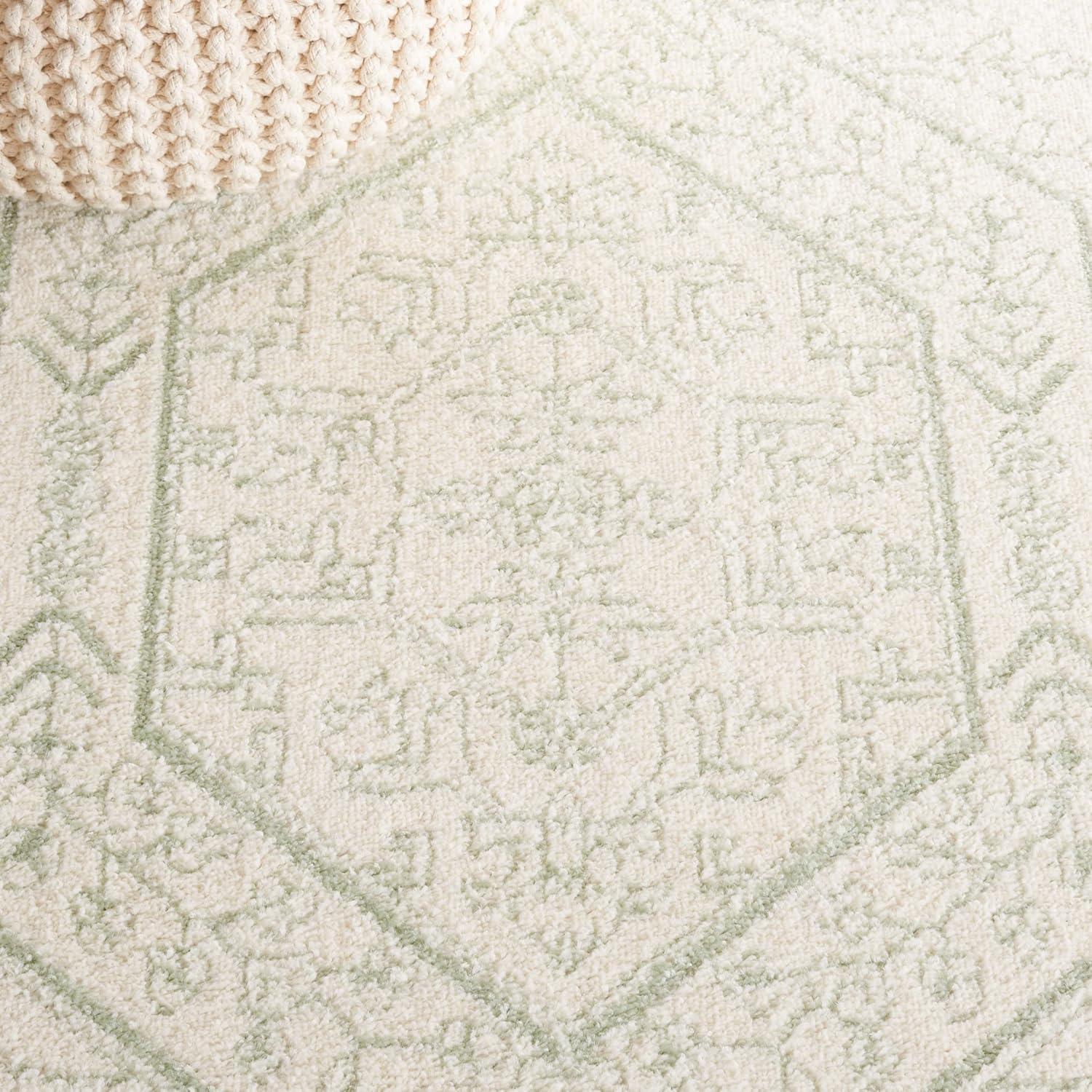 Adirondack ADR108 Machine Made Indoor Area Rug - Sage/Ivory - 4'x6' - Safavieh