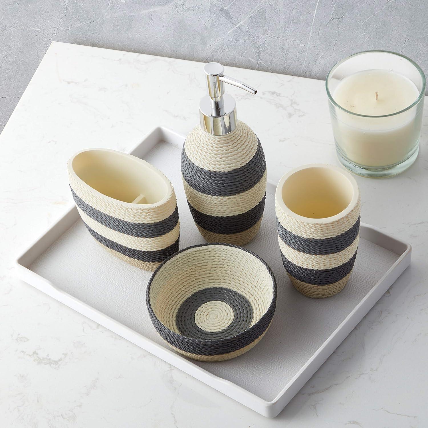 Twist Bath Accessory Collection by Sweet Home Collection®