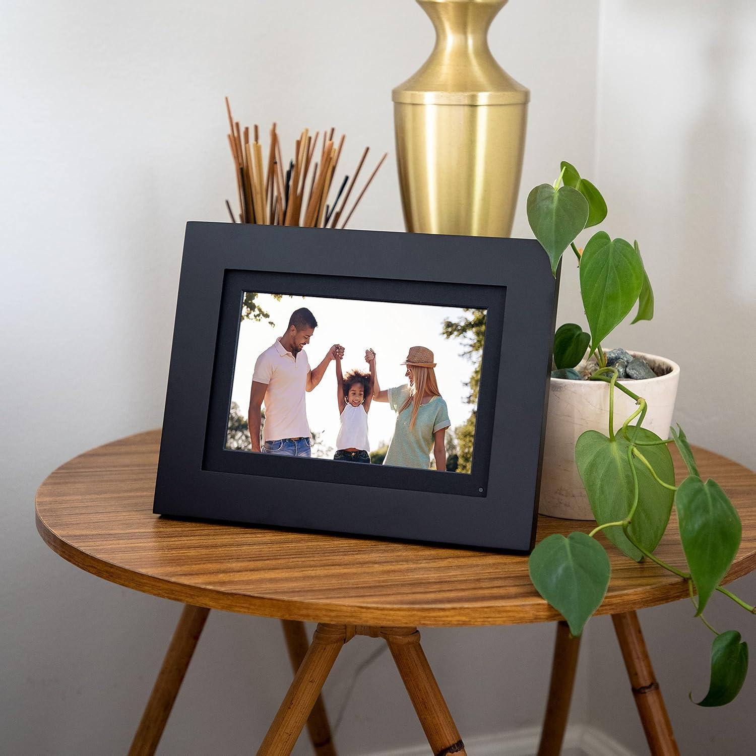 Simplysmart Home Friends And Family 8” Wi-Fi Smart Digital Picture Frame, Send Pictures From Phone To Frame, Hd 1080P Touchscreen, 8Gb Internal Memory