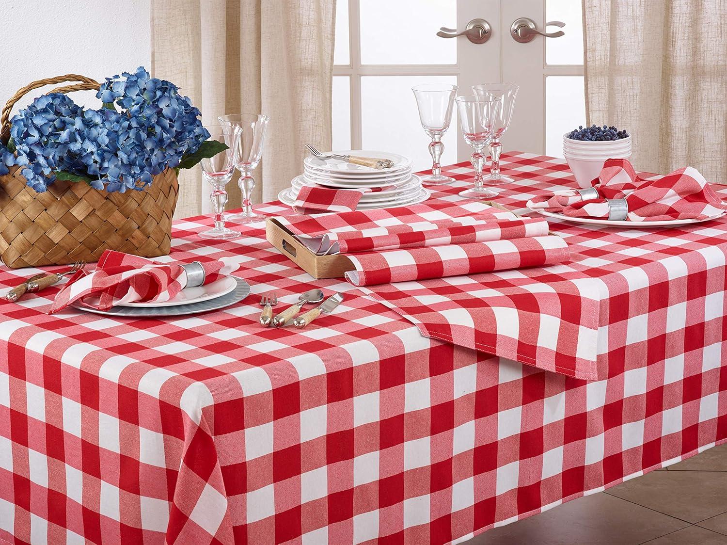 Loon Peak® Salerno Buffalo Plaid Tablecloth & Reviews | Wayfair