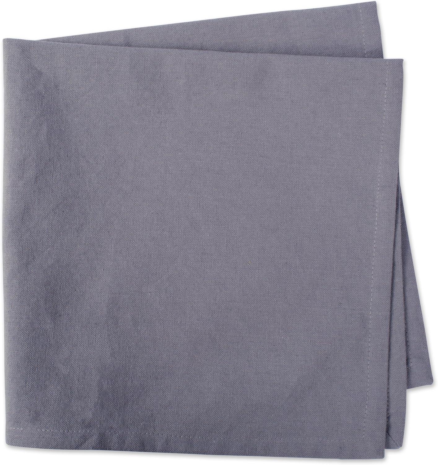 DII Modern Style Cotton Dining Napkin in Gray Finish (Set of 6)