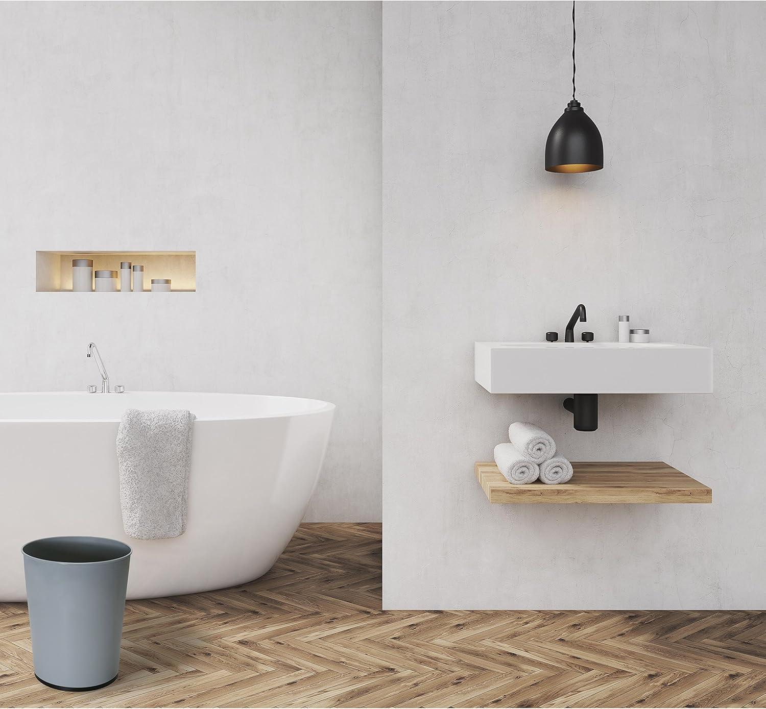 Bath Bliss Bath Bliss Metal Open Waste Basket - 1.32 Gallons