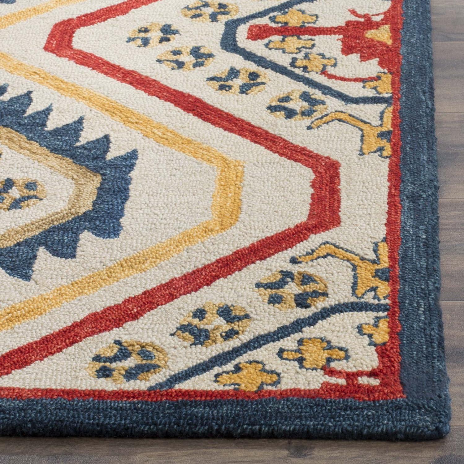 Aspen APN701 Hand Tufted Accent Rug - Ivory/Multi - 2'x3' - Safavieh.