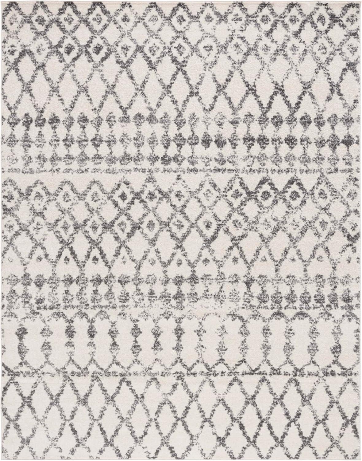Tulum TUL657 Power Loomed Area Rug - Ivory/Grey - 8'9"x11'9" - Safavieh.