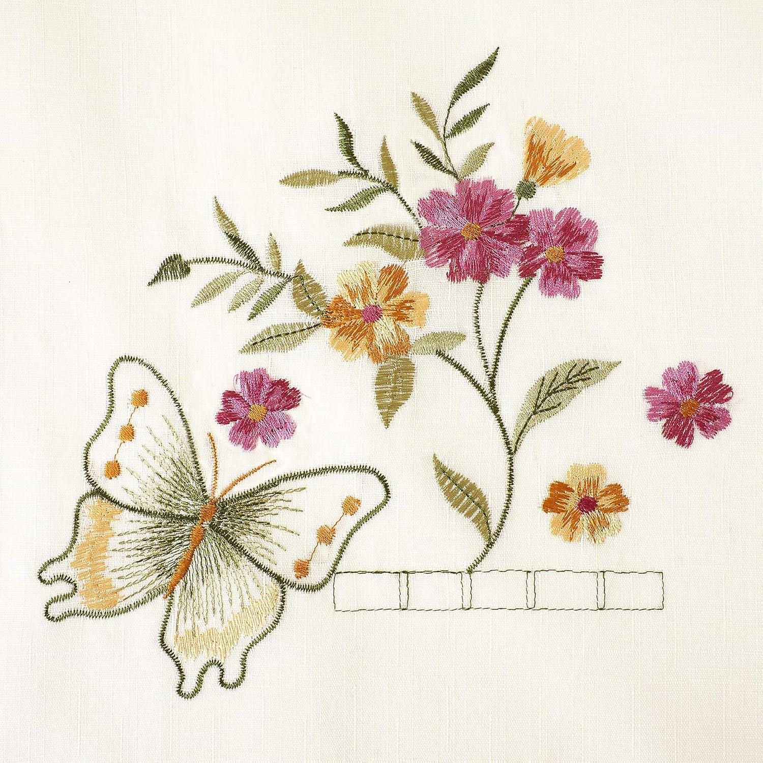 Achim Enchanted - Embellished Tier and Swag Set - 58x24