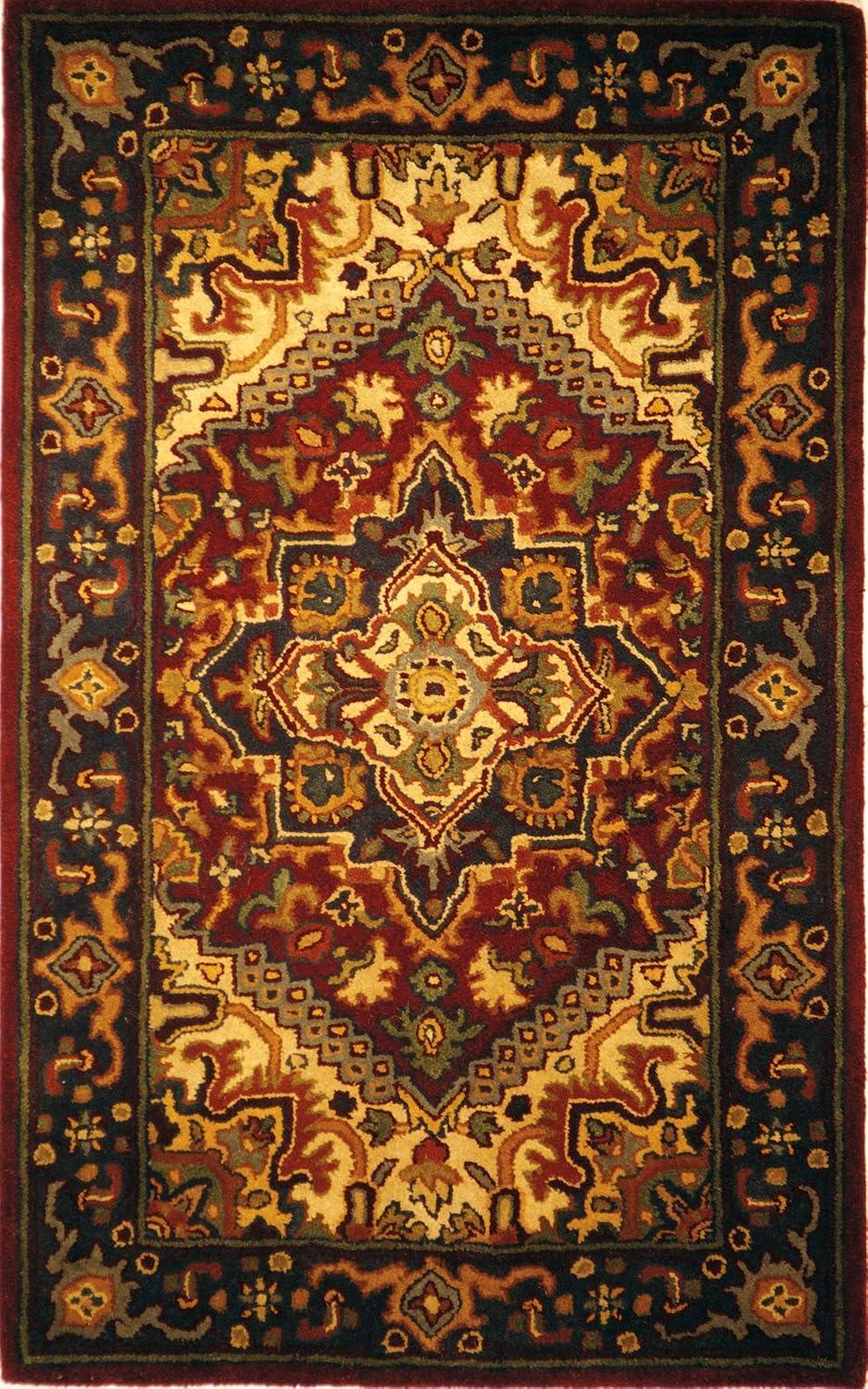 Heritage HG625 Handmade Accent Rug - 3'x5' - Red - Safavieh