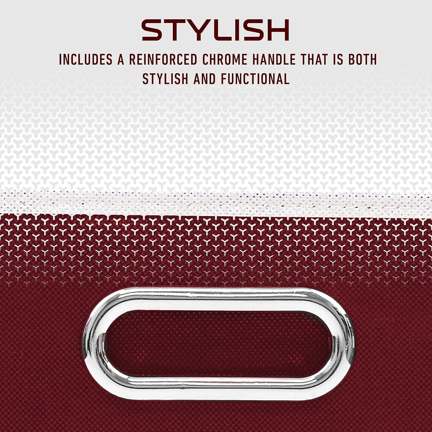 West Virginia University Navy Blue Cotton Fabric Storage Cube