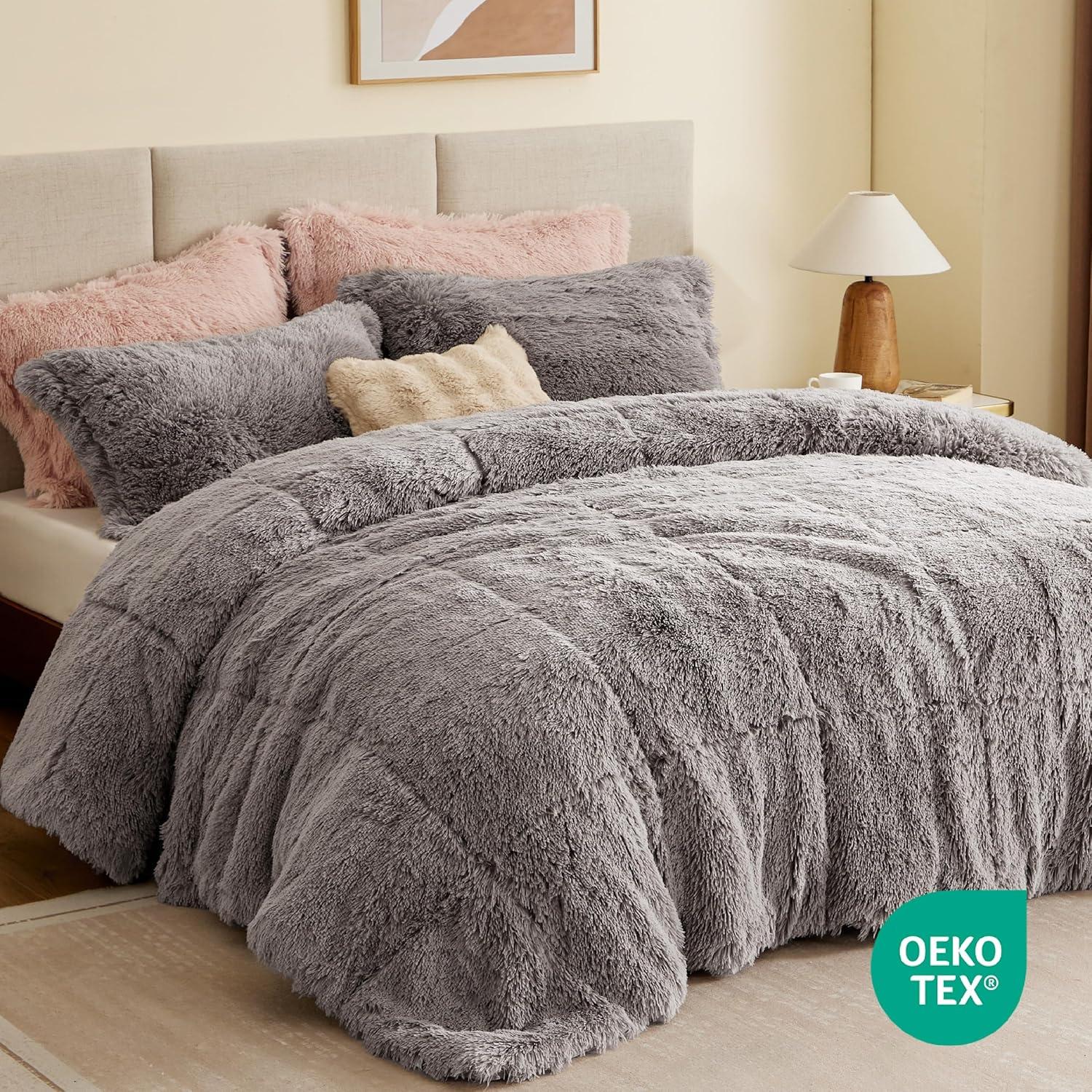 Malea Shaggy Faux Fur Comforter Mini Set