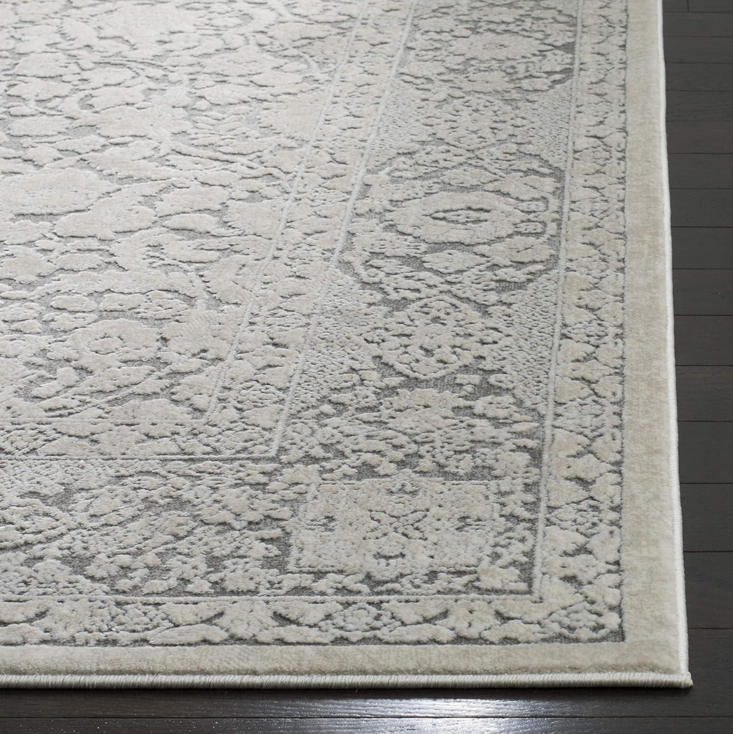 Reflection RFT664 Power Loomed Indoor Area Rug - 10'x14' - Light Grey/Cream - Safavieh
