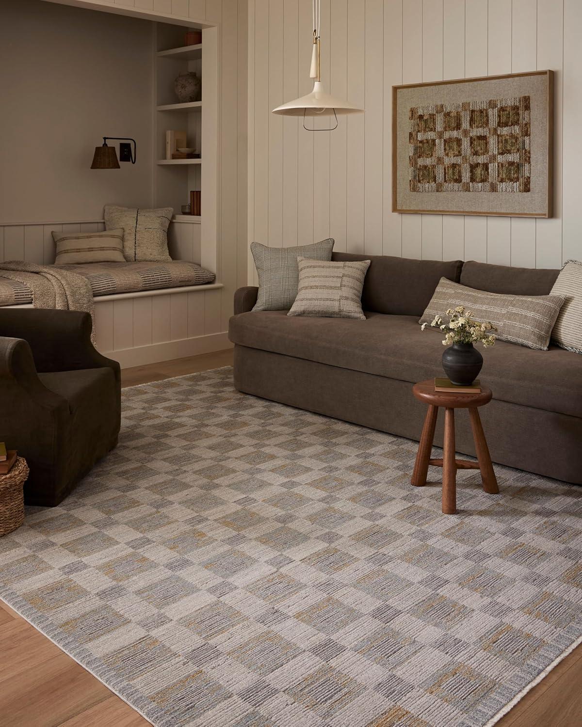 Cali II Rug by Amber Lewis x Loloi - Mist and Wheat / 3'6" x 5'6"