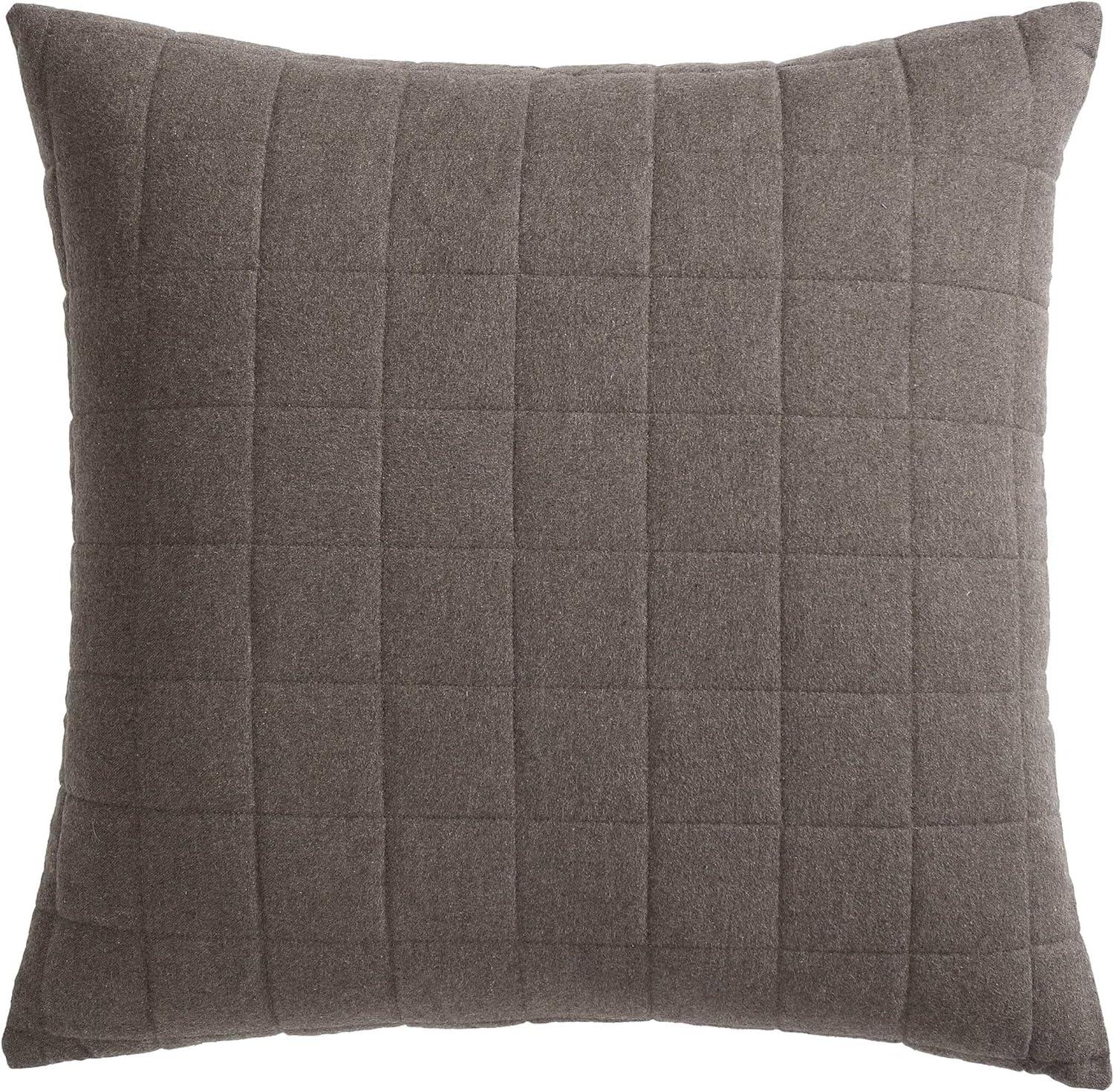 Chocolate Brown Euro Sham in Super Soft Cotton Flannel
