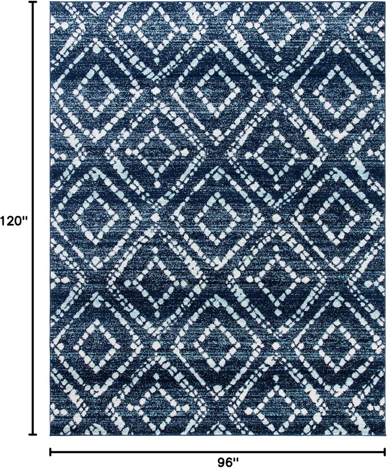 Adirondack ADR131 Machine Made Indoor Area Rug - Navy/Ivory - 8'x10' - Safavieh