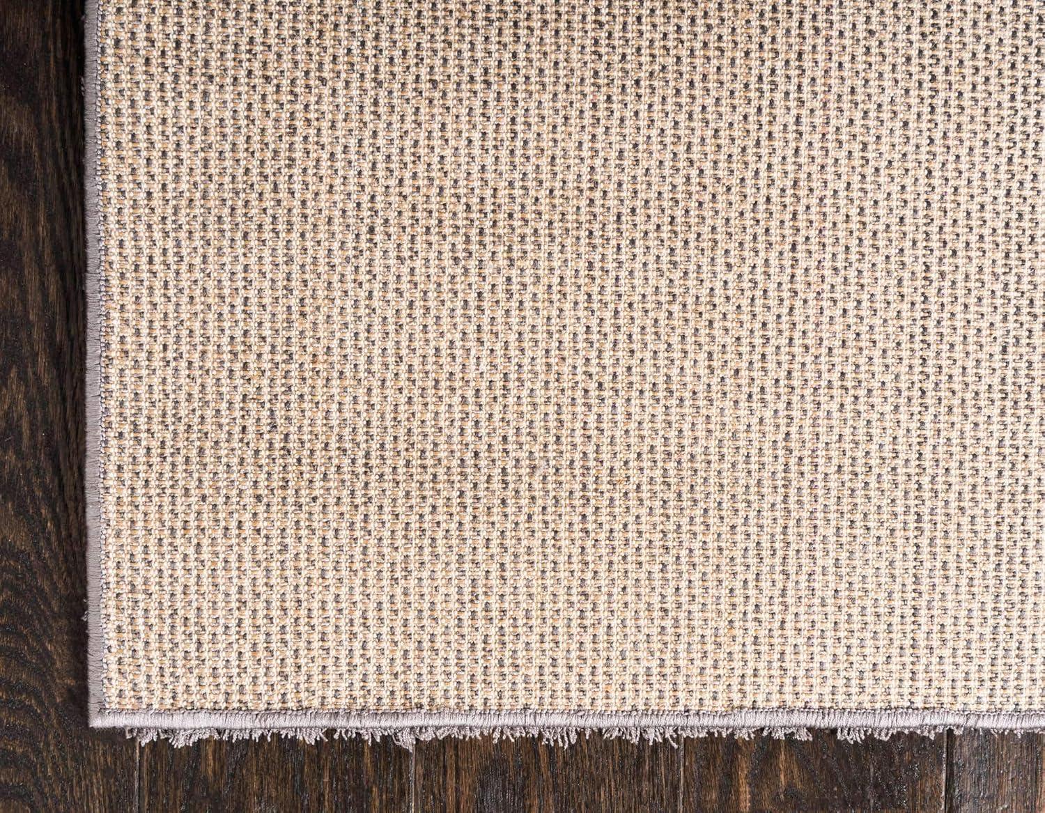 Unique Loom Sky Studio Solid Shag Rug Dark Gray/Gray 5' 1" x 8' Rectangle Solid Minimalist Perfect For Living Room Bed Room Dining Room Office