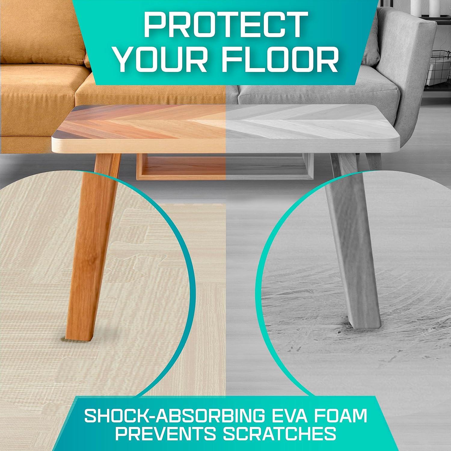 Bme Premium 24'' L x 24'' W x 0.45'' EVA Interlocking Foam Floor Tiles, Non-Slip Gym Mats for Muti-use