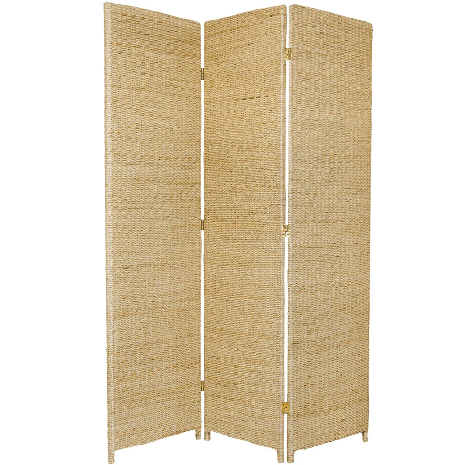 Highland Dunes Fickes 53" W x 71" H Woven Rushes Folding Room Divider