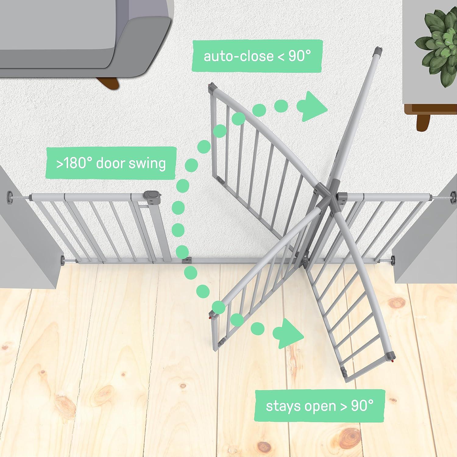 Summer Extra Tall & Wide Safety Gate (Cool Gray)