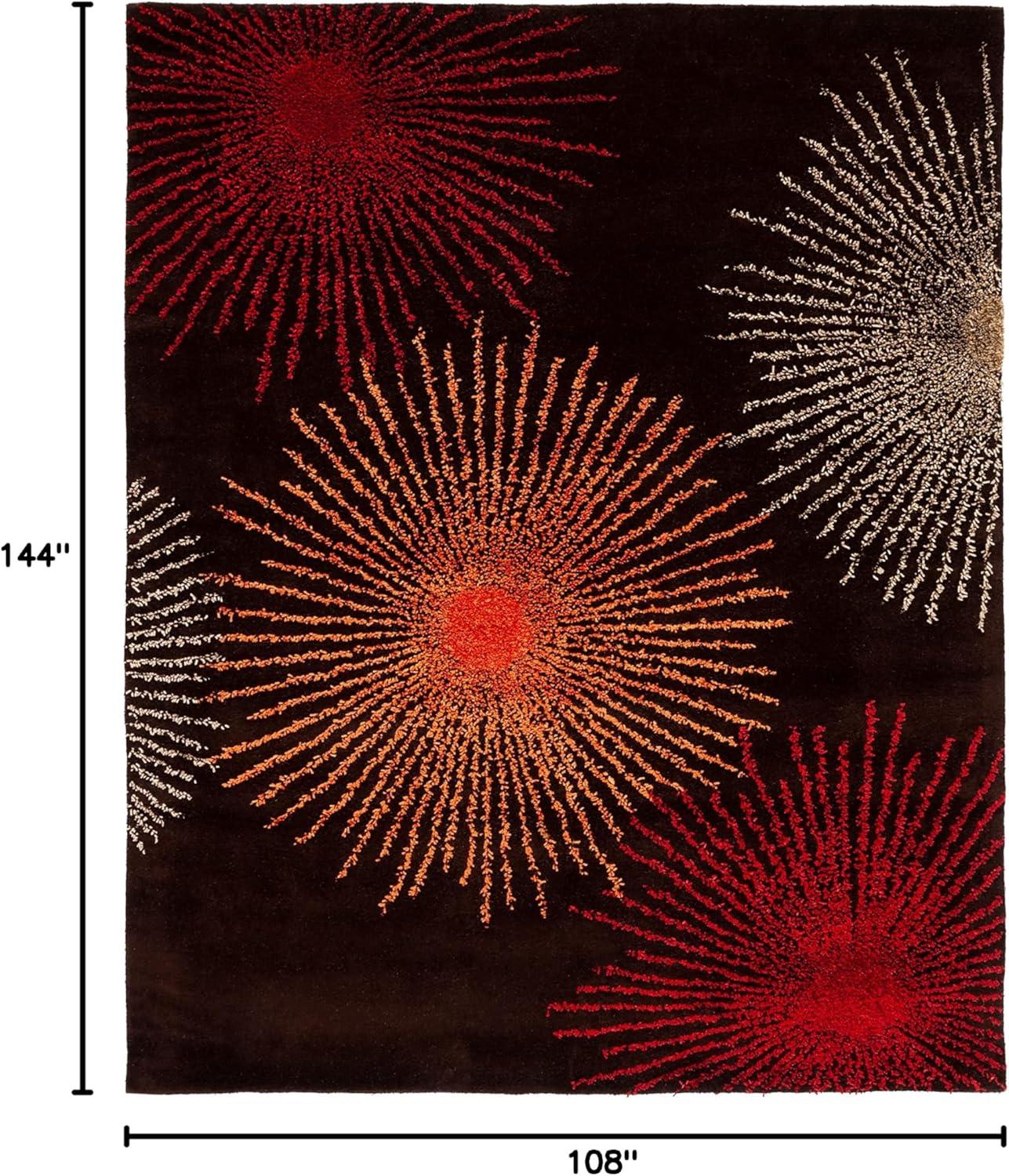 Soho SOH712 Hand Tufted Area Rug - Brown/Multi - 8'9"x11'9" - Safavieh.