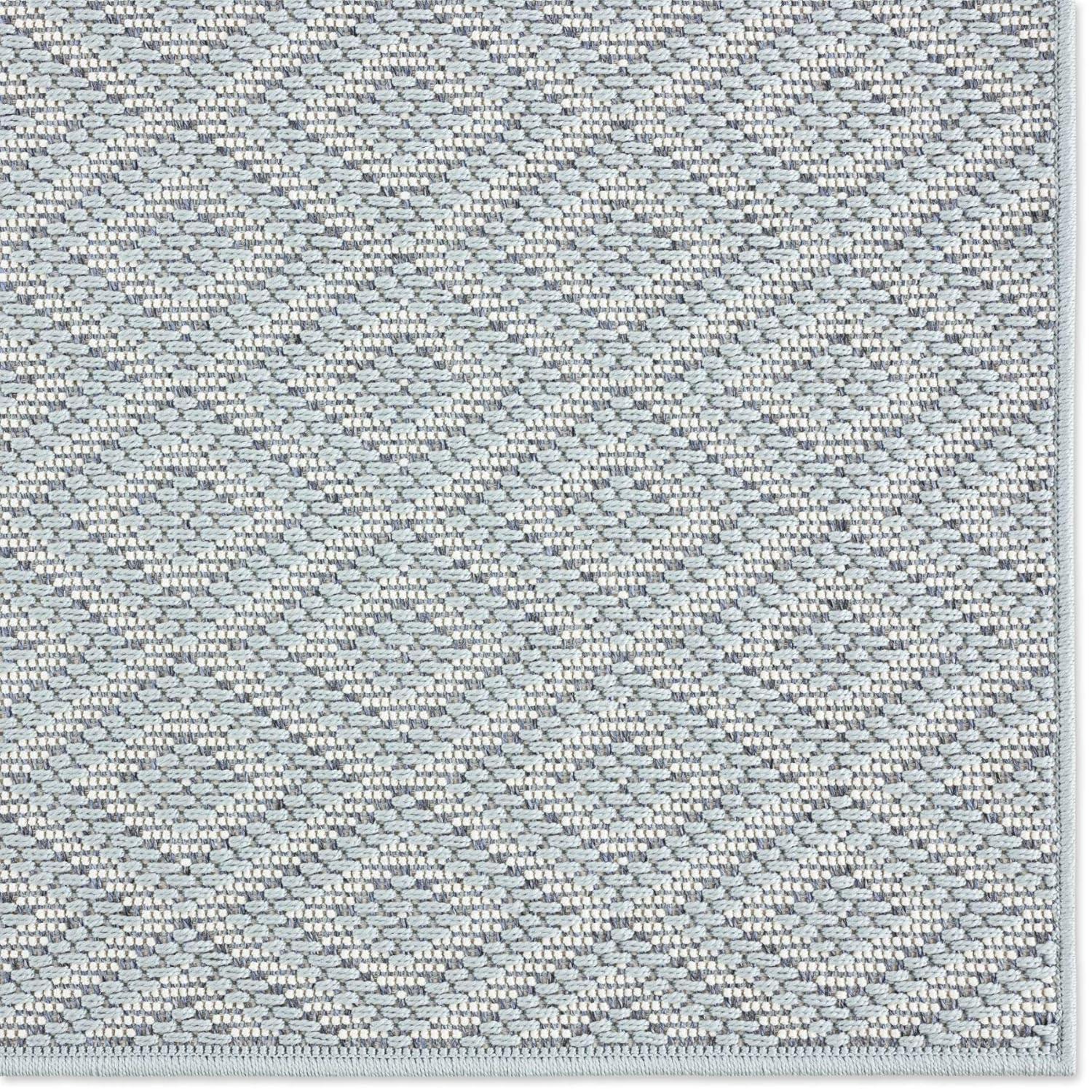 7'10" x 10'2" Tripoli Lydia Indoor/Outdoor Rug Blue/Cream - Home Dynamix: UV & Stain Resistant, Woven