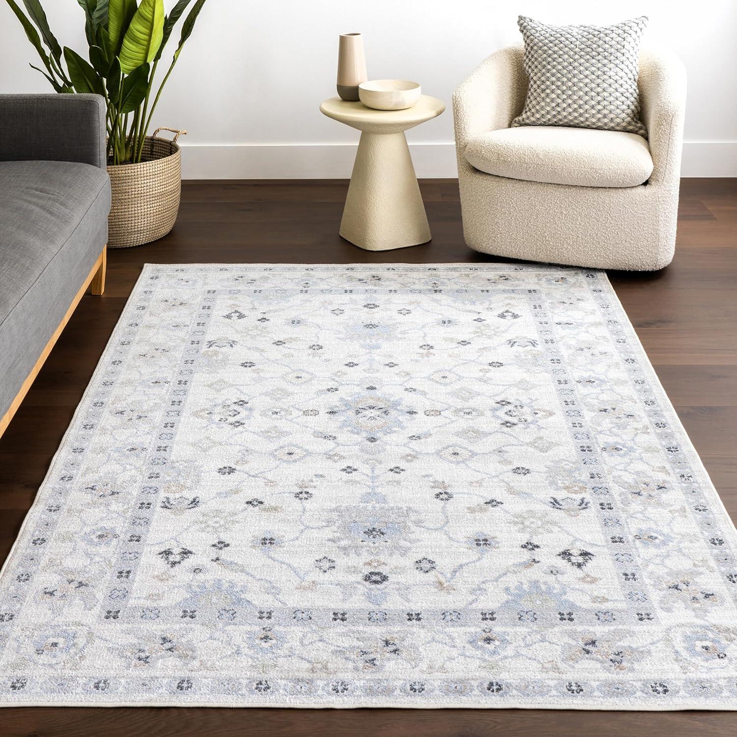 Nuloom Bridie Medallion Machine Washable Indoor Area Rug