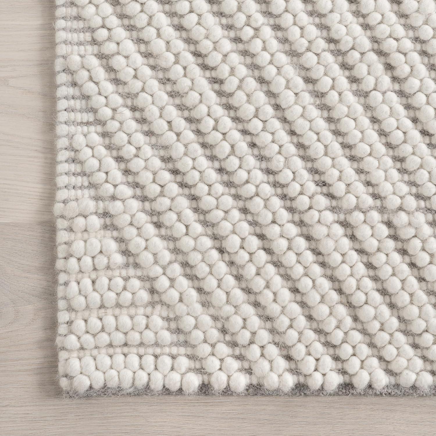 Nuloom Bijorne Modern Geometric Wool Indoor Area Rug, 8' x 10', Ivory