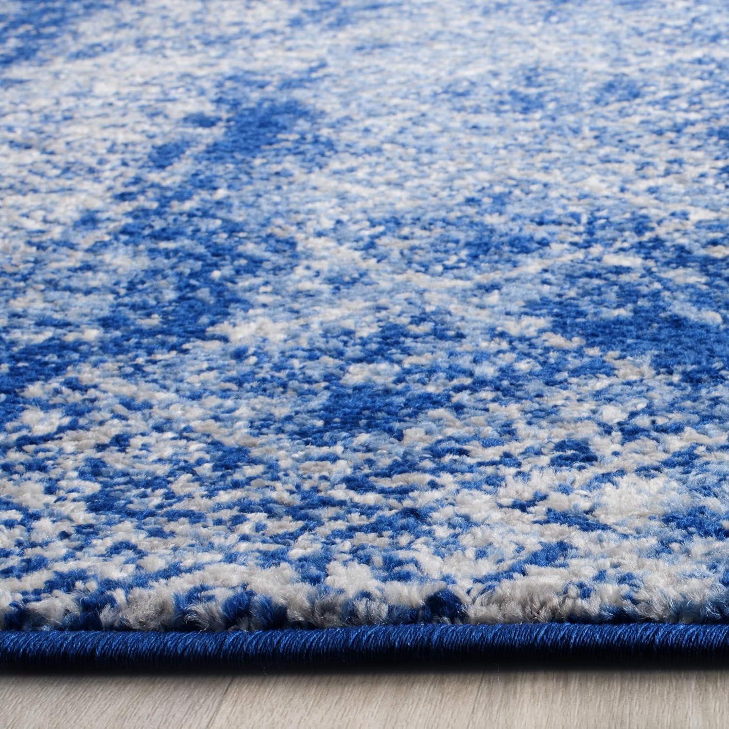 Adirondack ADR111 Machine Made Indoor Runner - Silver/Blue - 2'-6"x8' - Safavieh