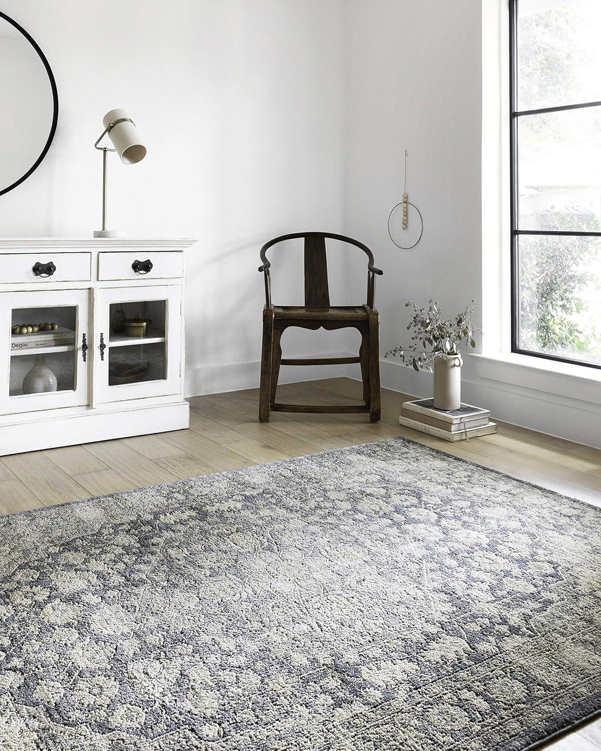Loloi Teagan Denim / Mist 2'-8" x 4' Accent Rug
