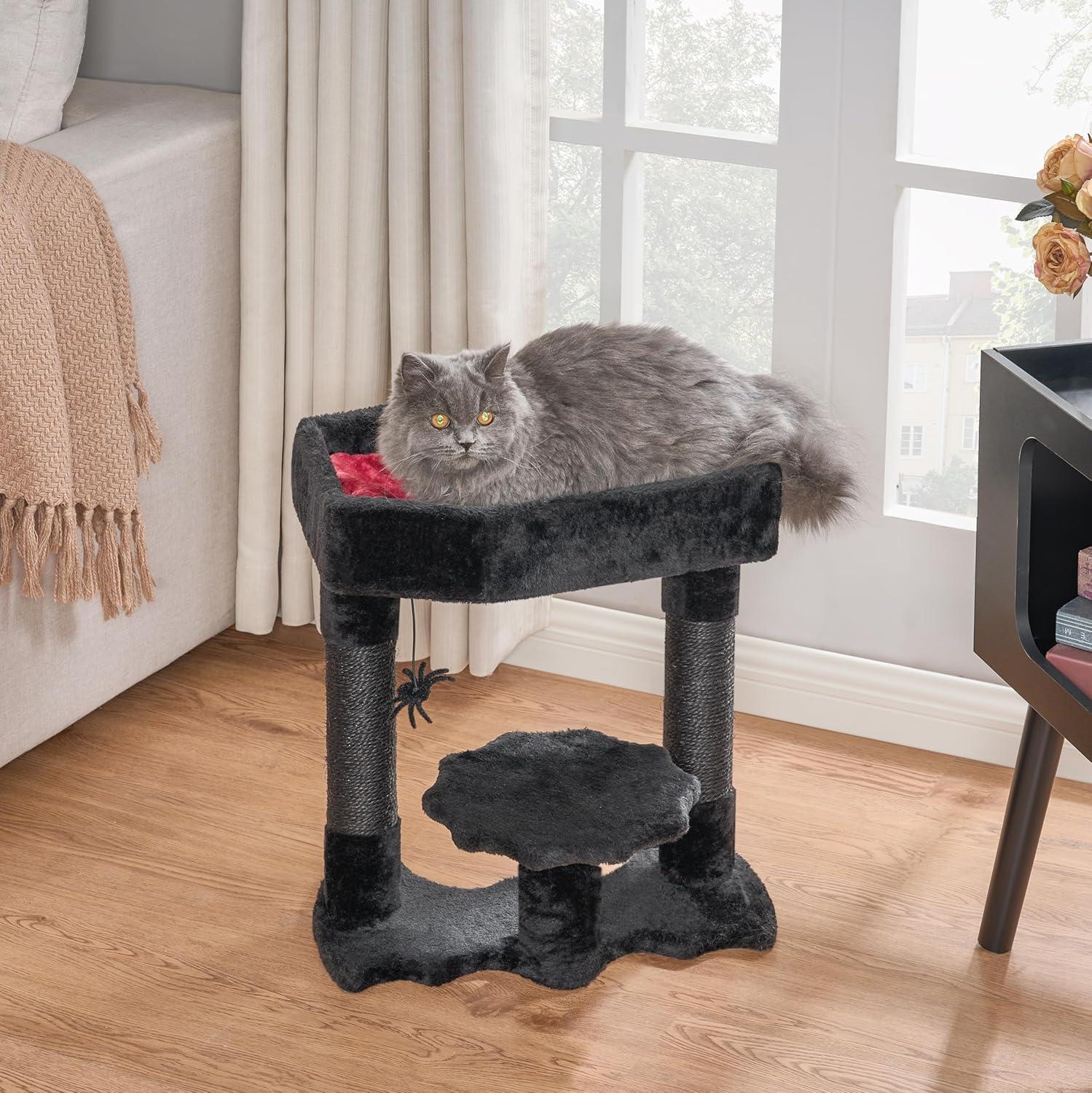 Gothic Cat Tree with Coffin, Gothic Cat Tower with Condo
