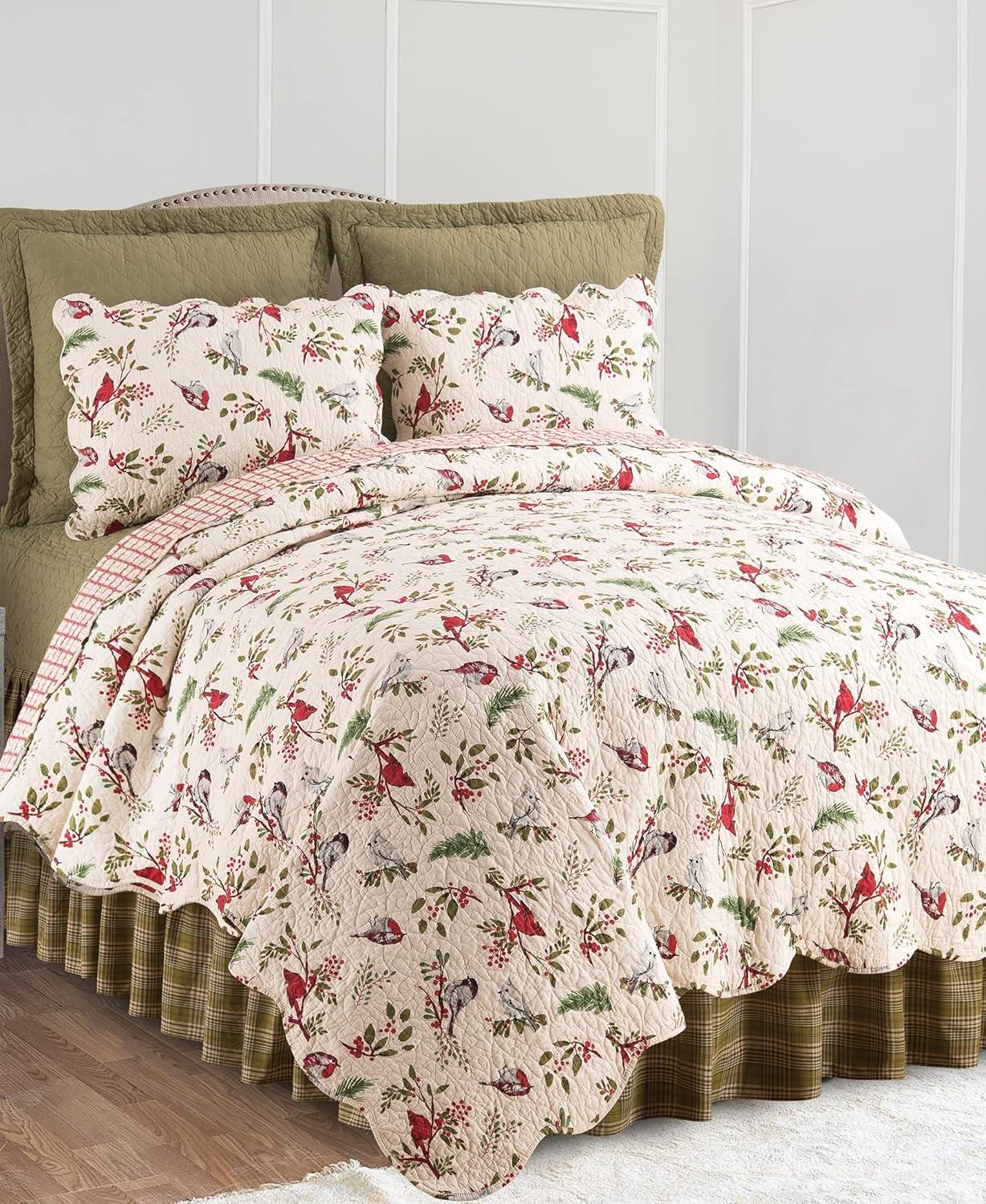 Garden Folly Cotton Reversible Quilt Set