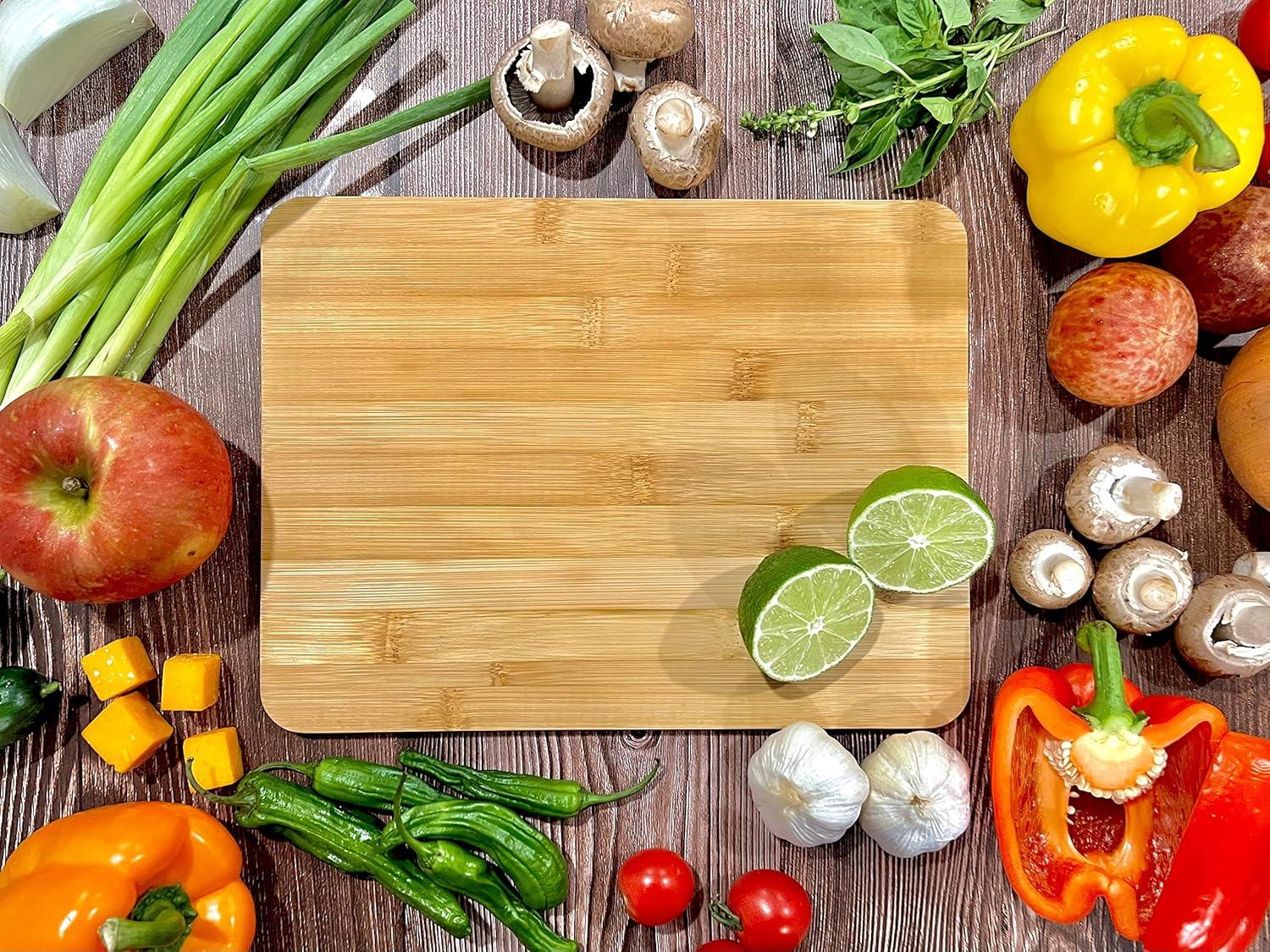 (Set of 12) 12"X9" Bulk Plain Bamboo Cutting Chopping Board | For Customized, Personalized Engraving Purpose | Wholesale Premium Bamboo Board (Without Handle)