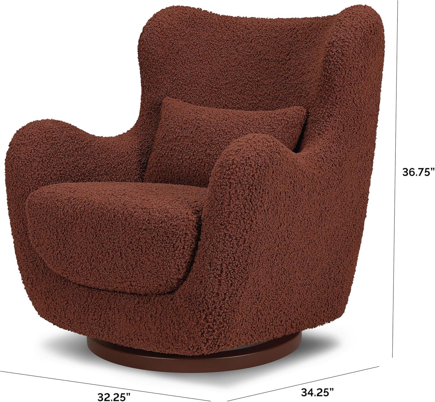 Solstice Swivel Glider in Boucle