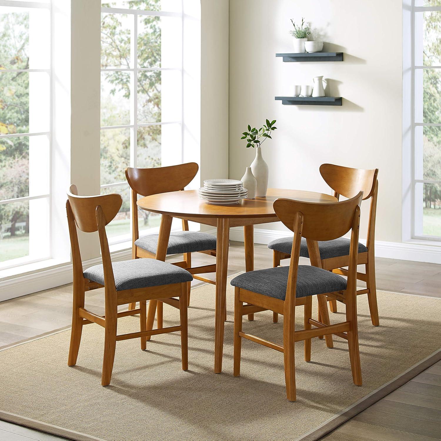 Landon 5 - Piece Solid Wood Top Dining Set