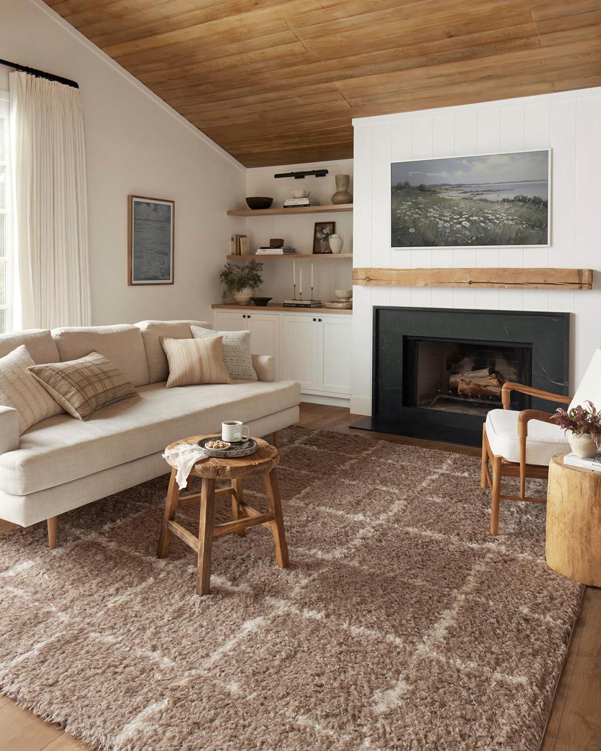 Angela Rose x Loloi Amira Khaki / Ivory Area Rug