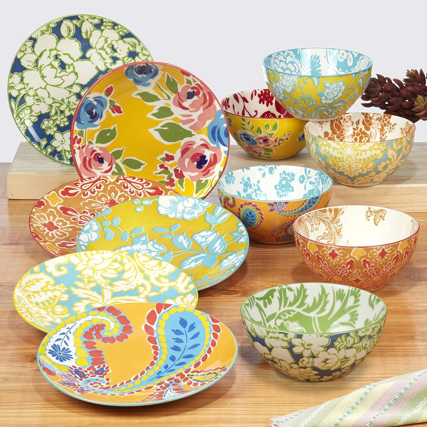 Certified International Certified International Damask Floral Set Of 6 Mugs 6 Asst