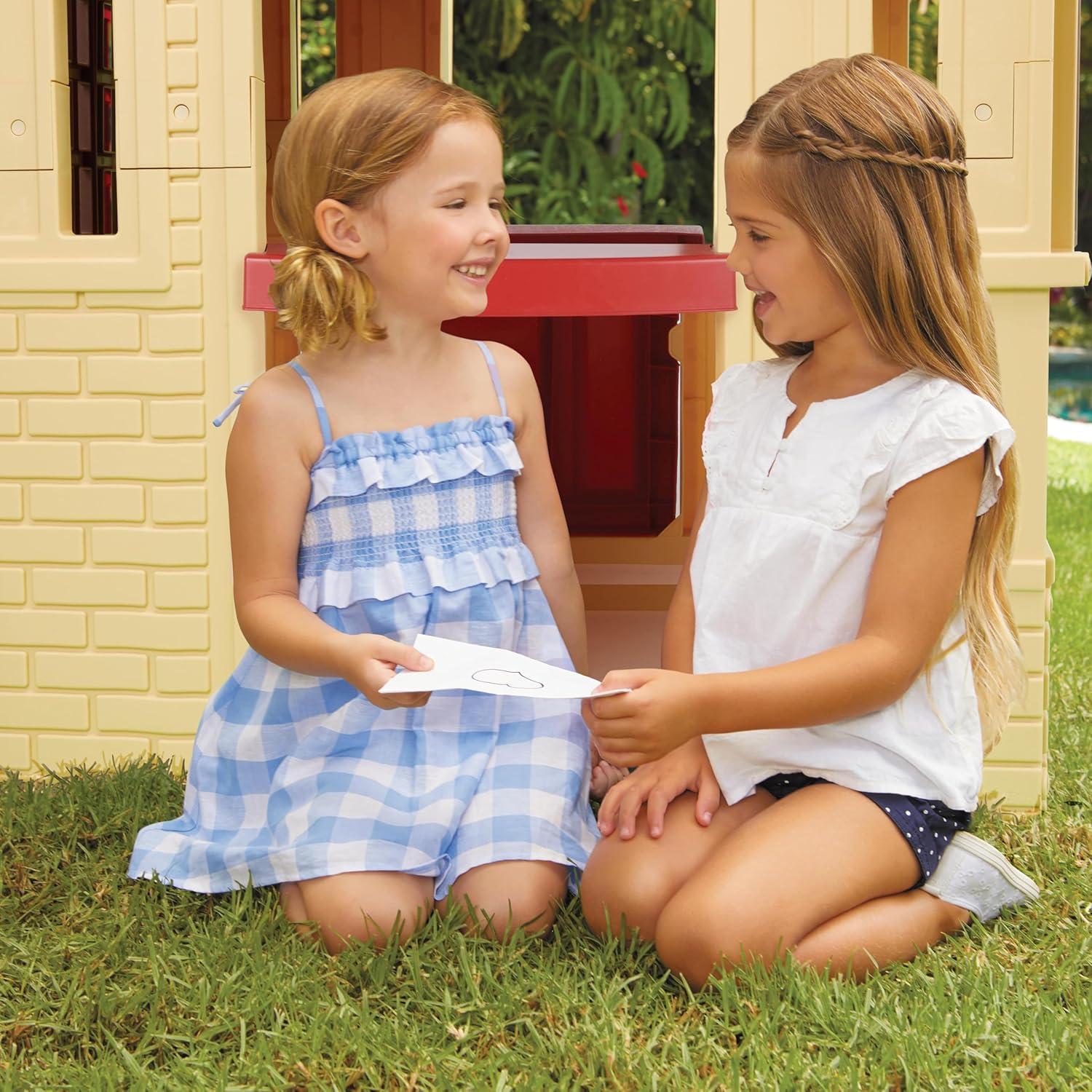 Little Tikes Cape Cottage Playhouse with Working Door, Windows, and Shutters - Tan