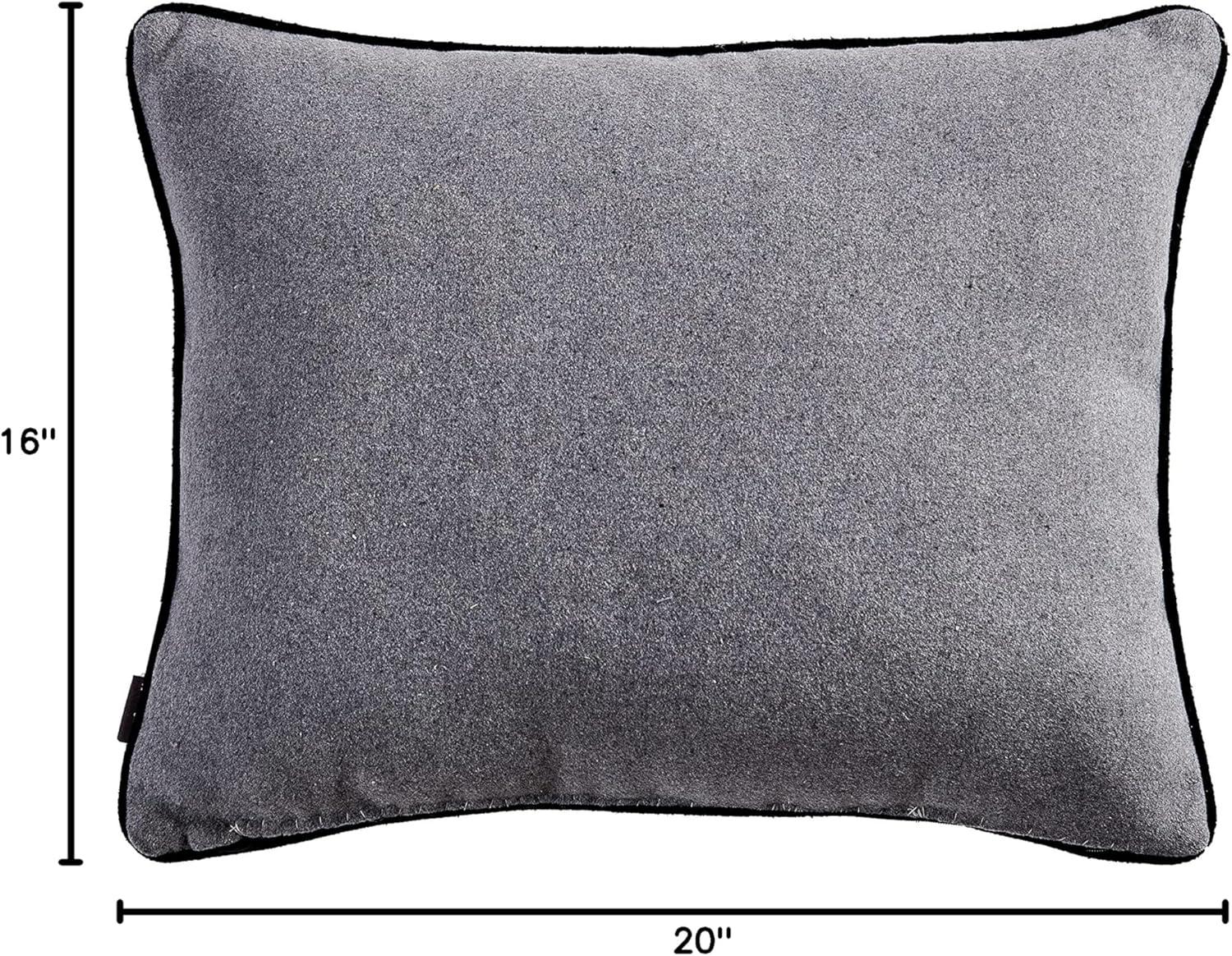 Elk Charcoal Breakfast Throw Pillow - Eddie Bauer: Microfiber, OEKO-TEX Certified, Indoor Use, Zipper Closure