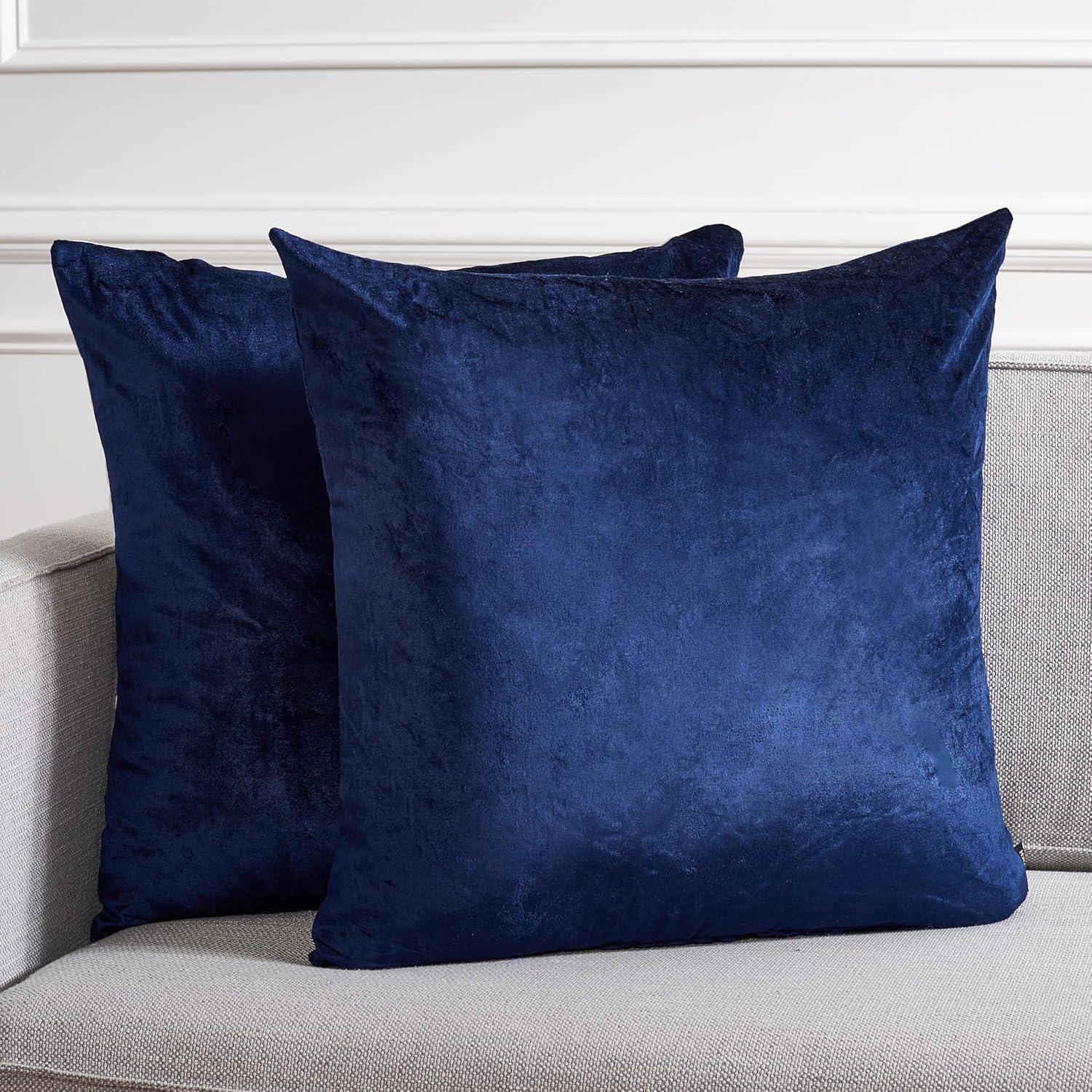 Cotton Blend Reversible Throw Pillow