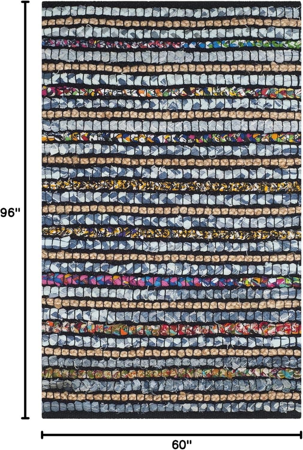 Cape Cod CAP364 Hand Woven Area Rug - Multi/Natural - 5'x8' - Safavieh.