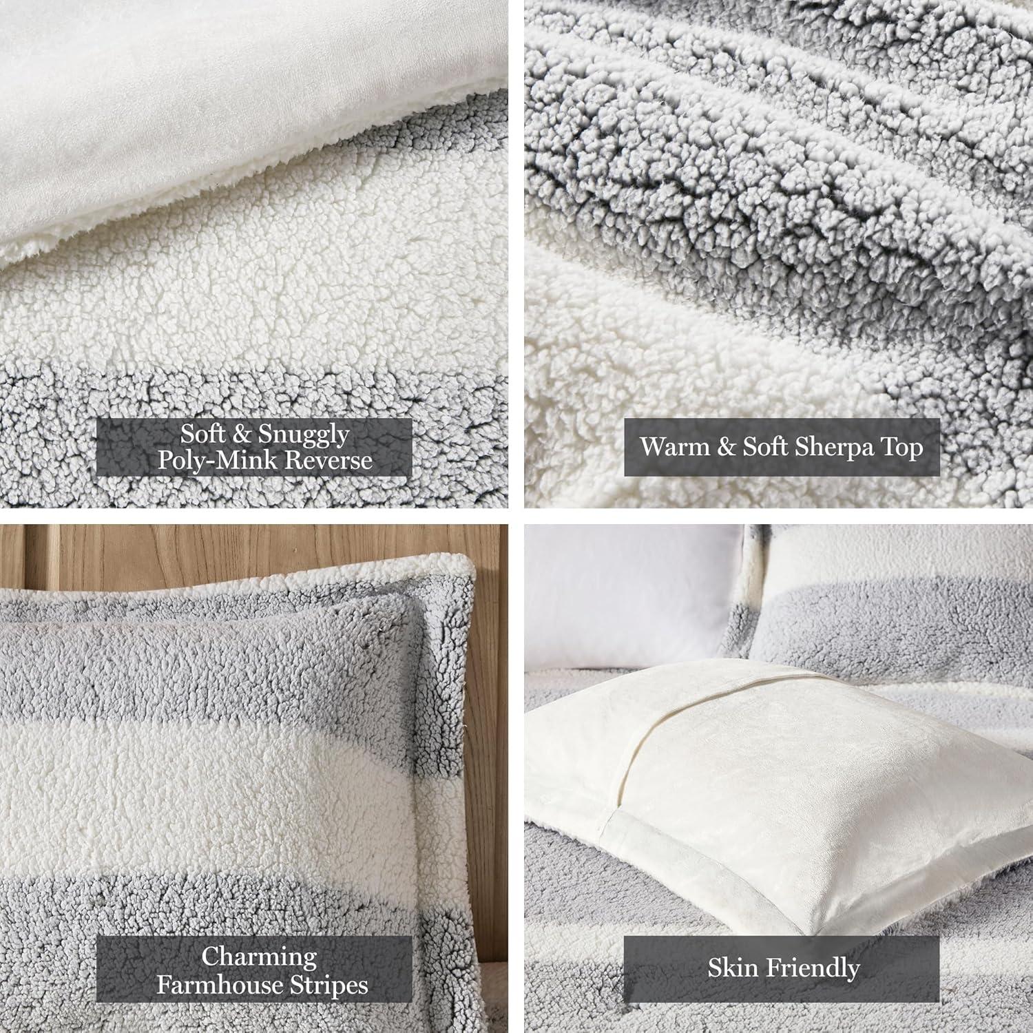 Madison Park Sherpa Comforter Set